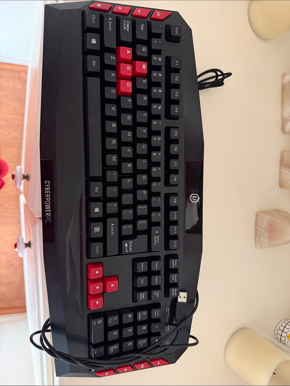 Black & Red Gaming Keyboard - Wired USB